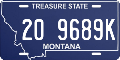 MT license plate 209689K