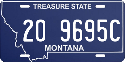 MT license plate 209695C