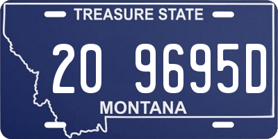 MT license plate 209695D
