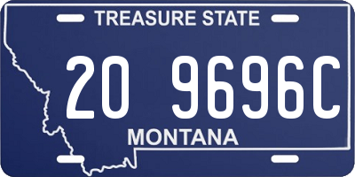 MT license plate 209696C