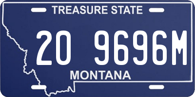 MT license plate 209696M