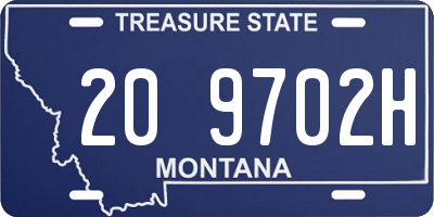MT license plate 209702H