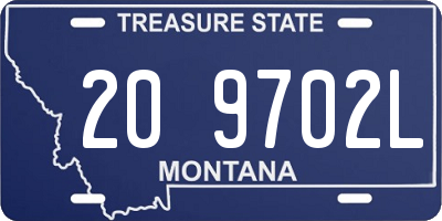 MT license plate 209702L