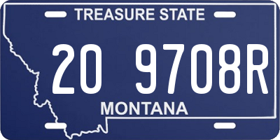 MT license plate 209708R