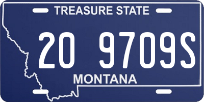 MT license plate 209709S