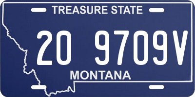 MT license plate 209709V