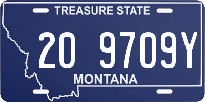 MT license plate 209709Y