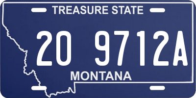 MT license plate 209712A