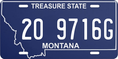 MT license plate 209716G