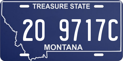 MT license plate 209717C