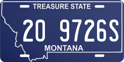 MT license plate 209726S