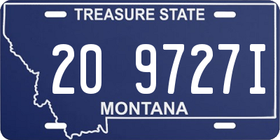 MT license plate 209727I