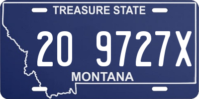 MT license plate 209727X