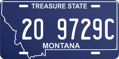 MT license plate 209729C