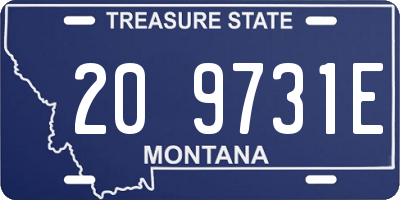 MT license plate 209731E
