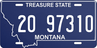 MT license plate 209731O