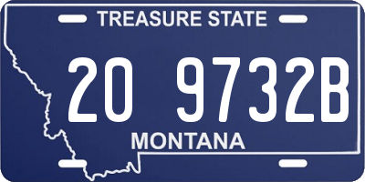 MT license plate 209732B