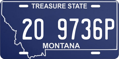 MT license plate 209736P