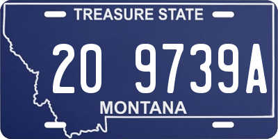 MT license plate 209739A