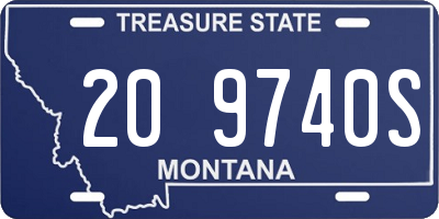 MT license plate 209740S