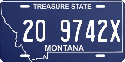 MT license plate 209742X