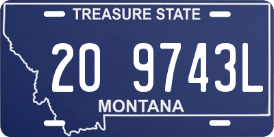 MT license plate 209743L