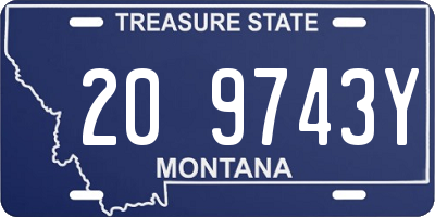 MT license plate 209743Y