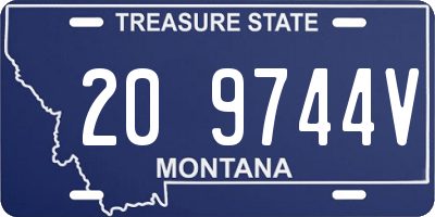 MT license plate 209744V