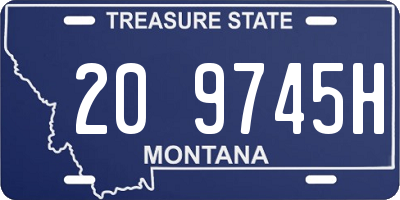 MT license plate 209745H