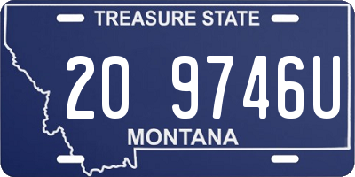 MT license plate 209746U