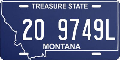 MT license plate 209749L