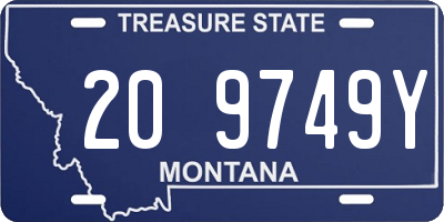 MT license plate 209749Y