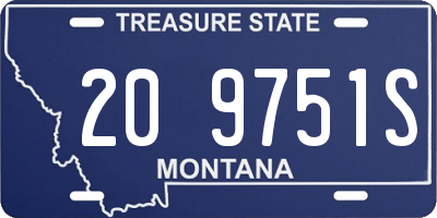 MT license plate 209751S