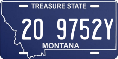 MT license plate 209752Y