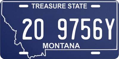 MT license plate 209756Y