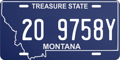MT license plate 209758Y