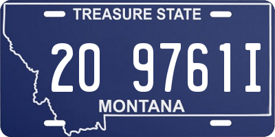 MT license plate 209761I