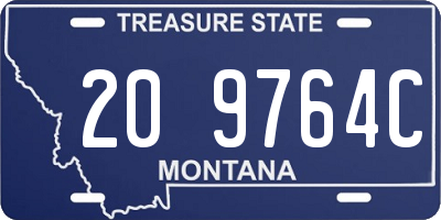 MT license plate 209764C