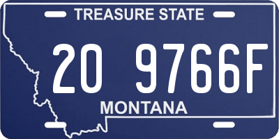 MT license plate 209766F