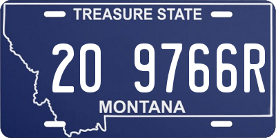 MT license plate 209766R