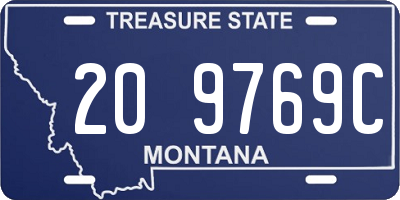 MT license plate 209769C