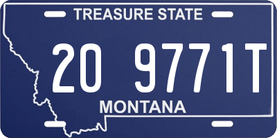 MT license plate 209771T