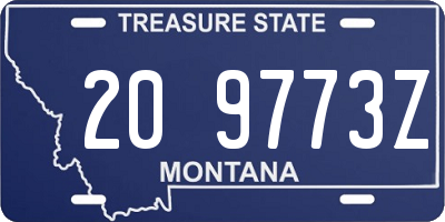 MT license plate 209773Z