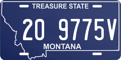 MT license plate 209775V