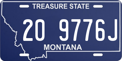 MT license plate 209776J