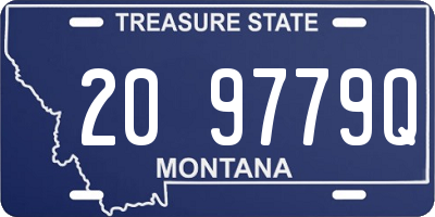 MT license plate 209779Q