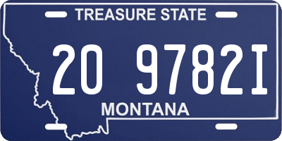 MT license plate 209782I
