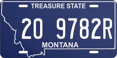 MT license plate 209782R