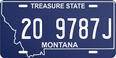 MT license plate 209787J