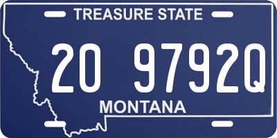 MT license plate 209792Q